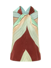 KOSE RESORT - Top con Nodo e Stampa Geometrica - Multicolore - LIDIASHOPPING® - Official Website