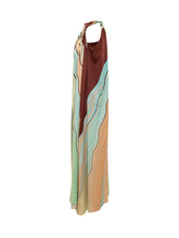 KOSE RESORT - Abito Lungo Halter con Stampa Ondulata - Multicolore - LIDIASHOPPING® - Official Website