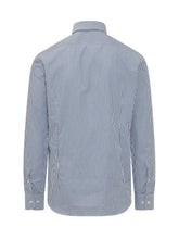 ETRO - Camicia Roma con Colletto e Righe - Blu - LIDIASHOPPING® - Official Website