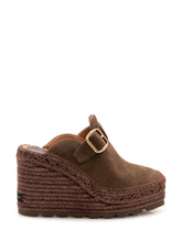STELLA MCCARTNEY - Wedge Clogs with Buckle - Brown - LIDIASHOPPING® - Official Website