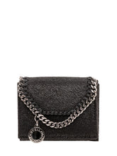 STELLA MCCARTNEY - Falabella Portafoglio Trifold con Patta - Nero - LIDIASHOPPING® - Official Website