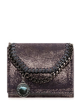 STELLA MCCARTNEY - Falabella Portafoglio Trifold con Catena - Blu - LIDIASHOPPING® - Official Website
