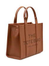 MARC JACOBS - The Medium Tote with Front Lettering - Brown - LIDIASHOPPING® - Official Website