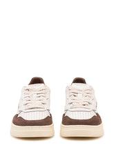 AUTRY - Sneaker Medalist Low con Logo Laterale - Marrone - LIDIASHOPPING® - Official Website