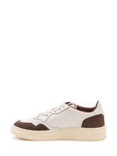 AUTRY - Sneaker Medalist Low con Logo Laterale - Marrone - LIDIASHOPPING® - Official Website