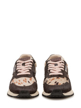 AUTRY - Low top sneakers featuring an animal print, shaped panels and lace fastening. Designed with a side logo, rounded toe and structured sole with geometric detailing. - Grey - LIDIASHOPPING® - Official Website