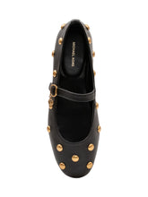 MICHAEL MICHAEL KORS - Ballerine Nellie Flex con Cinturino e Borchie - Nero - LIDIASHOPPING® - Official Website