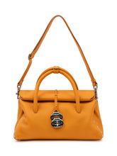 ZANELLATO - Dotta Centauro Handbag with Handle and Flap - Orange - LIDIASHOPPING® - Official Website