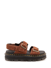 DR. MARTENS - Sandali Zebzag con Cinturini e Fibbie - Marrone - LIDIASHOPPING® - Official Website