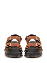 DR. MARTENS - Sandali Zebzag con Cinturini e Fibbie - Marrone - LIDIASHOPPING® - Official Website