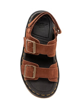 DR. MARTENS - Sandali Zebzag con Cinturini e Fibbie - Marrone - LIDIASHOPPING® - Official Website