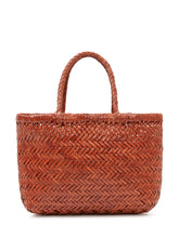 DRAGON DIFFUSION - Borsa a Mano Mini Flat Gora Intrecciata - Marrone | Lidia Shopping | Official Website