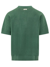 DROLE DE MONSIEUR - T-shirt D Mirror in Maglia Traforata - Verde - LIDIASHOPPING® - Official Website