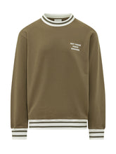 DROLE DE MONSIEUR - Sport Sweatshirt with Striped Trims - Green - LIDIASHOPPING® - Official Website