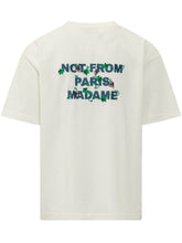 DROLE DE MONSIEUR - T-shirt Vine Slogan con Ricamo - Bianco - LIDIASHOPPING® - Official Website