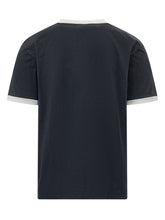 DROLE DE MONSIEUR - T-shirt Slogan con Profili a Contrasto - Blu - LIDIASHOPPING® - Official Website