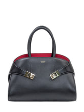 FERRAGAMO - Hug Top Handle Bag - Black - LIDIASHOPPING® - Official Website