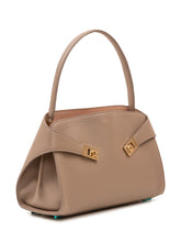FERRAGAMO - Hug Shoulder Bag with Top Handle - Beige - LIDIASHOPPING® - Official Website