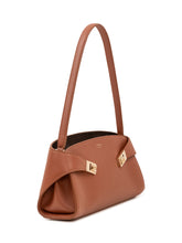 FERRAGAMO - Hug East West Shoulder Bag - Brown - LIDIASHOPPING® - Official Website