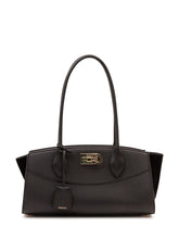 FERRAGAMO - Borsa ST Soft Est Ovest con Doppi Manici - Nero - LIDIASHOPPING® - Official Website