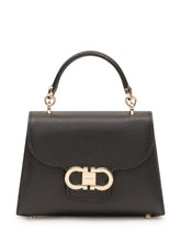 FERRAGAMO - Borsa a Mano con Patta e Chiusura Logo - Black - LIDIASHOPPING® - Official Website