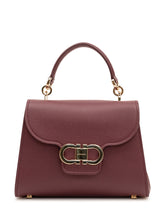 FERRAGAMO - Borsa a Mano con Patta e Chiusura Logo - Viola - LIDIASHOPPING® - Official Website