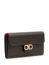 FERRAGAMO - Portafoglio con Patta - Nero - LIDIASHOPPING® - Official Website