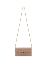 FERRAGAMO - Portafoglio con Patta e Chiusura Logo - Beige - LIDIASHOPPING® - Official Website