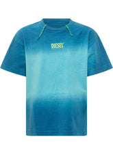 DIESEL KIDS - T-shirt con Logo - Blu - LIDIASHOPPING® - Official Website