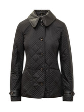 BURBERRY - Giacca Fernleigh Trapuntata con Colletto - Nero - LIDIASHOPPING® - Official Website