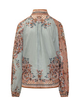 ZIMMERMANN - Blusa Aster con Fiocco al Collo - Multicolore - LIDIASHOPPING® - Official Website