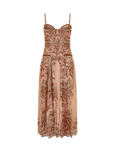 ZIMMERMANN - Midi Dress with Front Bow - Pink | Lidia Shopping | Official Website