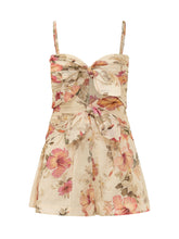 ZIMMERMANN - Mahon Playsuit with Decorative Bows - Beige | Lidia Shopping | Official Website