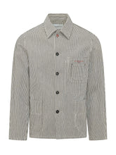 GIVENCHY - Giacca Workwear a Righe - Bianco - LIDIASHOPPING® - Official Website