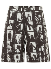 GIVENCHY - Shorts con Stampa Fotografica - Nero - LIDIASHOPPING® - Official Website