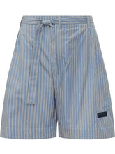 GIVENCHY - Bermuda a Righe con Cintura da Annodare - Blu - LIDIASHOPPING® - Official Website