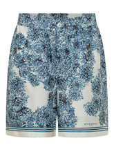 GIVENCHY - Bermuda con Stampa Floreale - Blu - LIDIASHOPPING® - Official Website