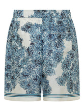 GIVENCHY - Bermuda con Stampa Floreale - Blu - LIDIASHOPPING® - Official Website