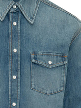 GIVENCHY - Camicia Denim Classic con Tasche - Blu - LIDIASHOPPING® - Official Website