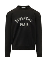 GIVENCHY - Maglia Girocollo con Lettering Frontale - Nero - LIDIASHOPPING® - Official Website