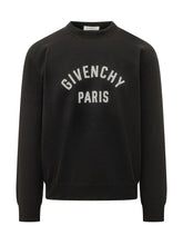 GIVENCHY - Maglia Girocollo con Lettering Frontale - Nero - LIDIASHOPPING® - Official Website