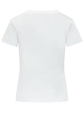 GANNI - T-shirt Baby Fit con Stampa Tigre - Bianco - LIDIASHOPPING® - Official Website