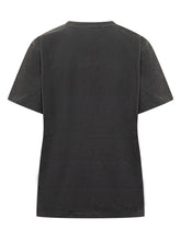 GANNI - T-shirt Jersey con Stampa Fragola - Nero - LIDIASHOPPING® - Official Website