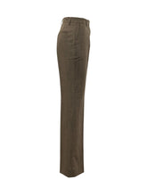 GANNI - Pantaloni Dritti con Piega - Marrone - LIDIASHOPPING® - Official Website