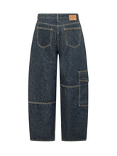 GANNI - Audri Pantaloni Denim con Tasche - Blu - LIDIASHOPPING® - Official Website