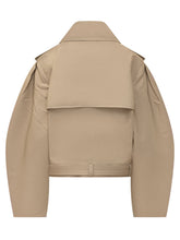 GANNI - Giacca Doppiopetto con Cintura - Beige | Lidia Shopping ® | Official Website