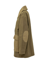 GANNI - Giacca Workwear con Tasche Applicate - Verde - LIDIASHOPPING® - Official Website