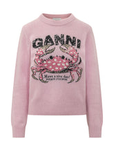 GANNI - Maglia con Granchio - Rosa - LIDIASHOPPING® - Official Website