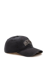 GANNI - Embroidered Logo Baseball Cap - Black - LIDIASHOPPING® - Official Website