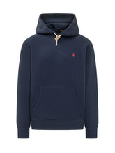 POLO RALPH LAUREN - Hooded Sweatshirt with Embroidered Logo - Blue - LIDIASHOPPING® - Official Website